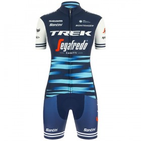 Completo Maglia Ciclismo + Pantaloncino 2020 Trek-Segafredo Donna N003